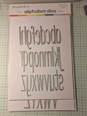 Scrapbook Tall Skinny Alphabet Dies - Upper And Lower case Letter Set